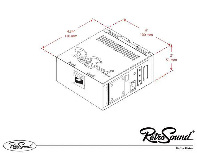 Alt view image 4 of 5 - LAB-226-55-75 Laguna Radio for Classic Vehicles, 1 Pack