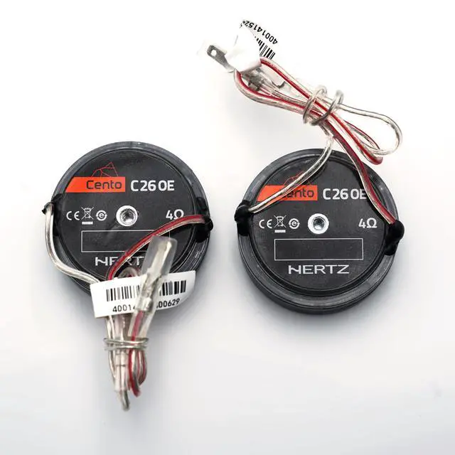 Alt view image 4 of 6 - Cento Series C26 Pair of 1" (26mm) Tweeters with Neodymium Magnets with OEM Mounting Hardware
