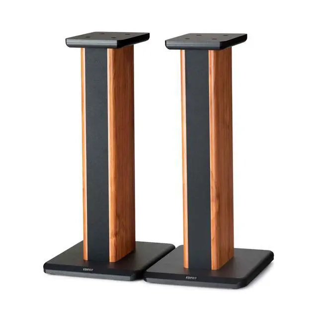 Alt view image 2 of 6 - SS02 25.6 inch Wood Grain Speaker Stands for S1000DB / S2000PRO/ S1000MKII Hollowed for Optional Sand Filling Tuning - Pair