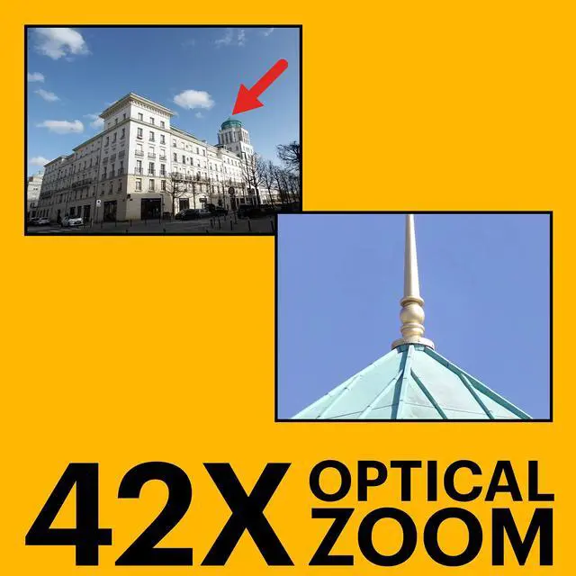 Alt view image 3 of 6 - PIXPRO Astro Zoom AZ421-WH 16MP Digital Camera with 42X Optical Zoom and 3" LCD Screen (White)