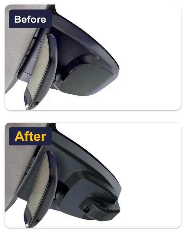 Alt view image 3 of 6 - Front 4K+Rear 1080P Dash Cam Adapts for Toyota Corolla Cross 2023-2026 (NOT Corolla), OEM Style, Built-in WiFi & APP, Dual HD Video, Loop Recording, G-Sensor, Easy to Set, 128GB Card