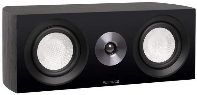 Main image of Reference High Performance 2-Way Center Channel Speaker for Enhanced Dialogue and Vocals in Home Theater Surround Sound Systems - Black Ash (XL8C)