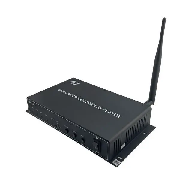 Alt view image 2 of 6 - Huidu HD-A4L Dual-Mode LED Display Media Player, Digital Signage Controller, Synchronous & Asynchronous Playback, Wi-Fi, HDMI, Gigabit Ethernet, Multi-Channel 4K Support (Upgraded Model of HD-A3L)