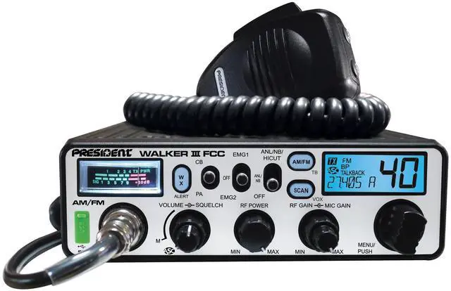 Alt view image 4 of 6 - Walker III FCC AM/FM CB Radio