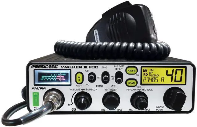 Alt view image 5 of 6 - Walker III FCC AM/FM CB Radio