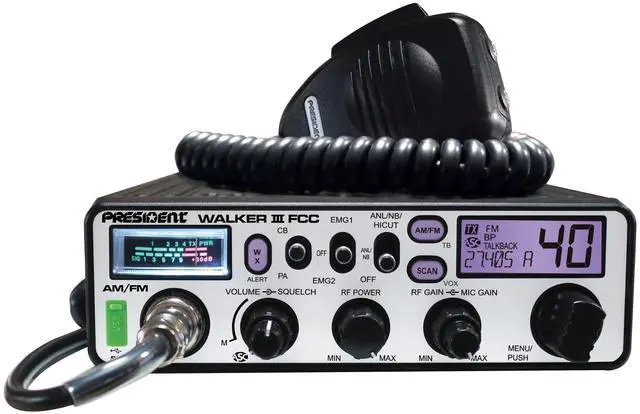 Alt view image 6 of 6 - Walker III FCC AM/FM CB Radio