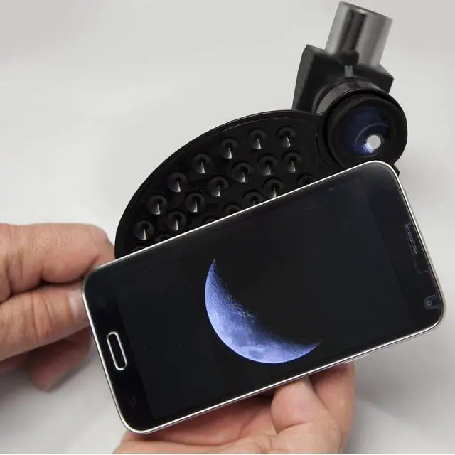 Alt view image 3 of 4 - National Geographic CF700SM Black Carbon Fiber Refractor Telescope with Phone Adapter