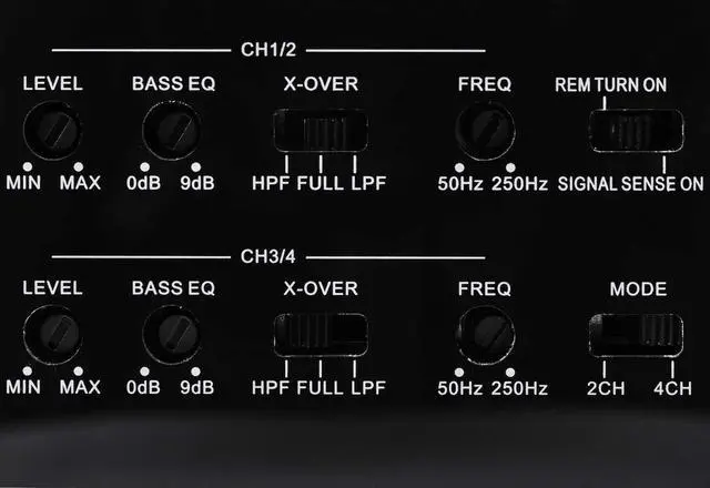 Alt view image 5 of 6 - 4CHANNEL Waterproof AMP,4X140W (NA3-560.4)