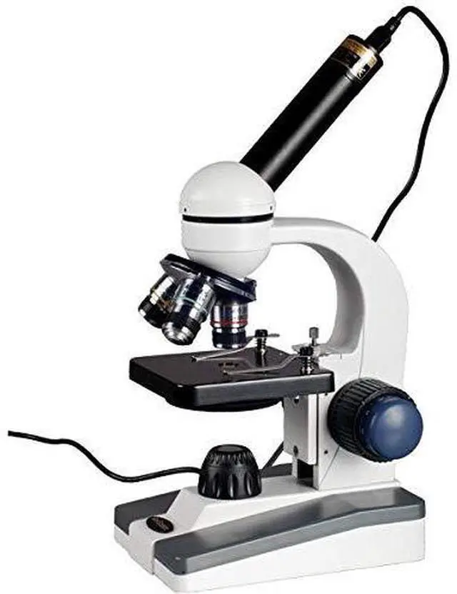 Main image of M150C-E-I 1000X LED Cordless All-Metal Framework Full-Glass | 40X-1000X Magnification Range USB 2.0 Connectivity Compound Biological Microscope All-Metal Construction Cordless