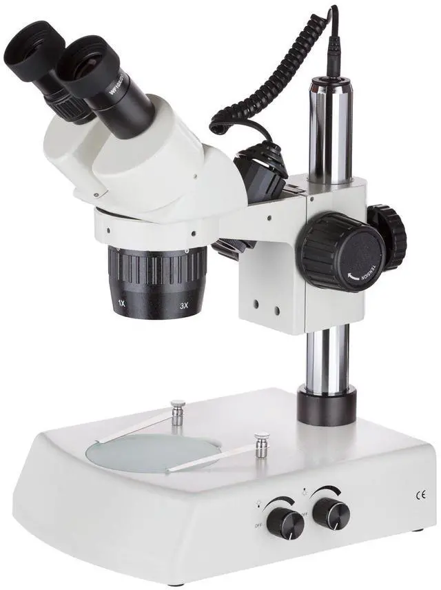 Main image of SWDG-2B13 30X Super Widefield Pillar Stand Stereo Microscope | 10X-30X Magnification Range Widefield Optics
