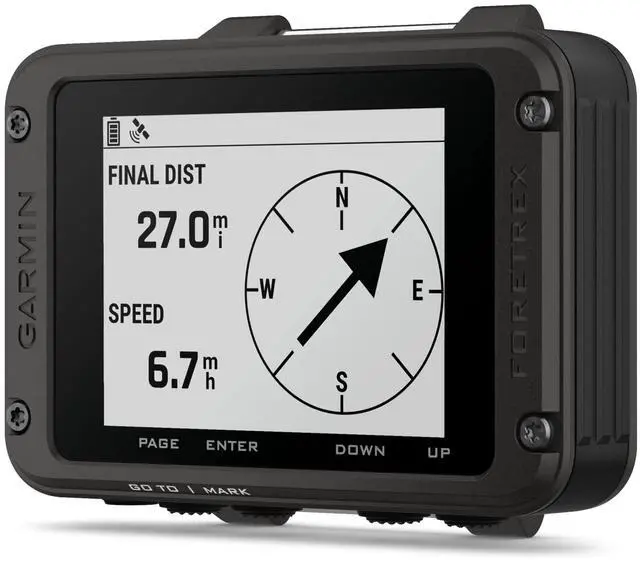 Alt view image 5 of 6 - Garmin Foretrex 801 Wrist-Mounted GPS Navigator with Tactical Features, No Strap with E-Bank Bundle