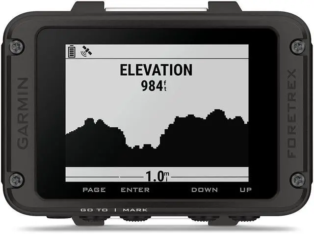 Alt view image 6 of 6 - Garmin Foretrex 801 Wrist-Mounted GPS Navigator with Tactical Features, No Strap with E-Bank Bundle
