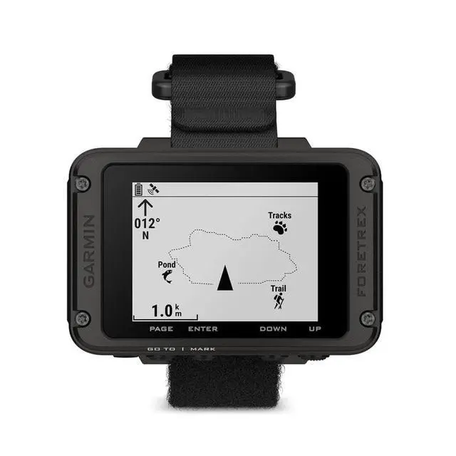 Alt view image 2 of 6 - Garmin Foretrex 801 Wrist-Mounted GPS Navigator with Strap | Upgraded Multi-Band GNSS, Easy-Read Screen, Tactical Features, Rugged Design, Longer Battery Life | Signature Series Power Bundle