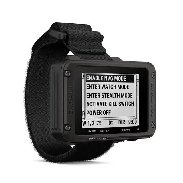 Alt view image 3 of 6 - Garmin Foretrex 801 Wrist-Mounted GPS Navigator with Strap | Upgraded Multi-Band GNSS, Easy-Read Screen, Tactical Features, Rugged Design, Longer Battery Life | Signature Series Power Bundle