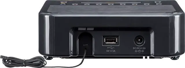 Alt view image 5 of 6 - SG-114 AM/FM-RBDS Digital Tuning Clock Radio with USB Phone Charging