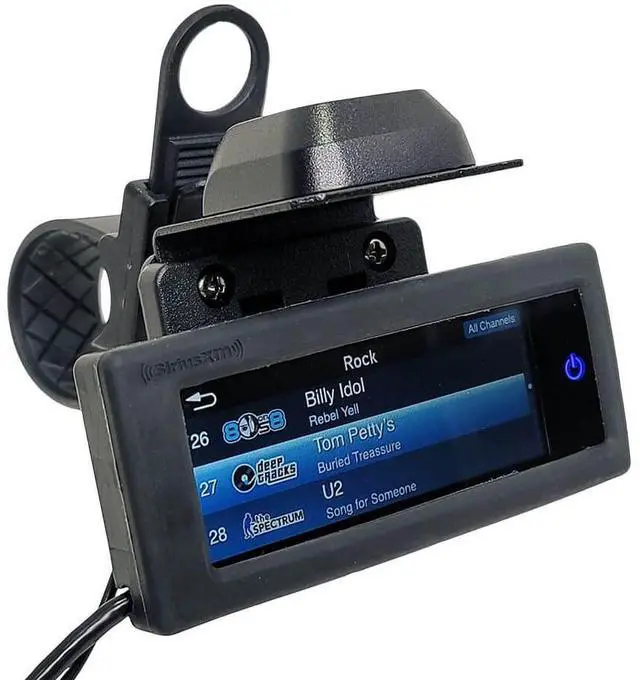 Alt view image 2 of 6 - Satellite Radio Motorcycle Installation Kit with Sirius XM Commander Touch Receiver, Water Resistant Case, RAM Mount Adapter and Mounts