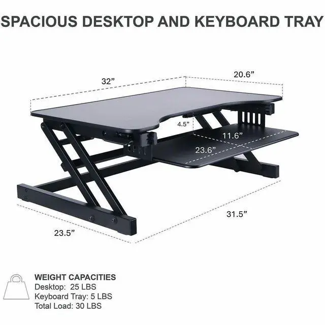 Alt view image 5 of 6 - Adjustable Desk/Monitor Riser, Black