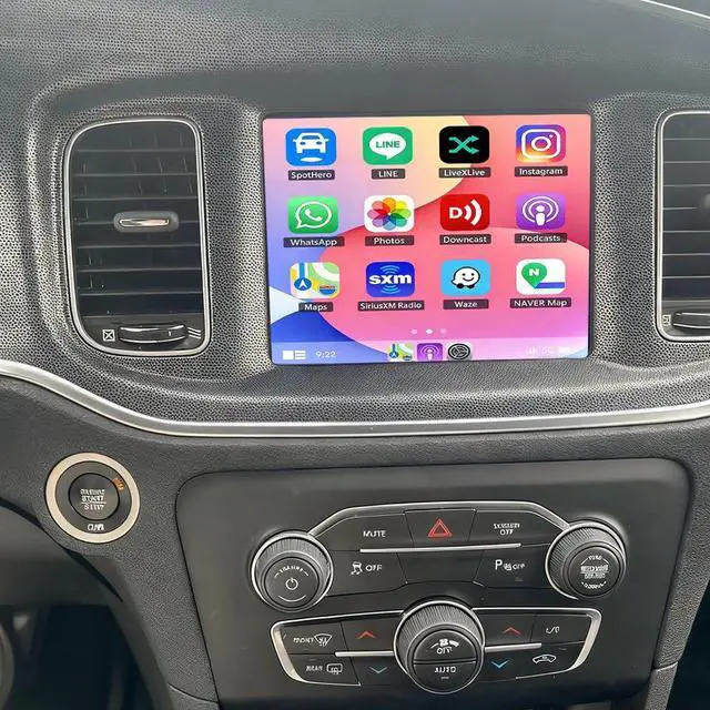 Main image of Double Din Upgrade Car Stereo for Dodge Charger 2015-2021, 2+64G | w/Carplay Android Auto, 2+64G Android 14 Car Player w/8.4In Touchscreen GPS Bluetooth WiFi FM RDS SWC Backup Camera & Mic