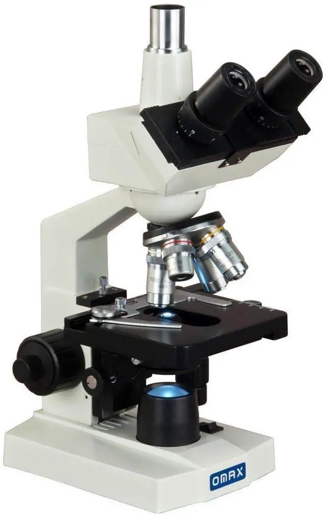 Main image of M83EZ 2500X LED Lab Trinocular Compound Microscope with Double Layer | 40X-2500X Magnification Range Compound Biological Microscope Double Layer Mechanical Stage Built-In LED Illumination
