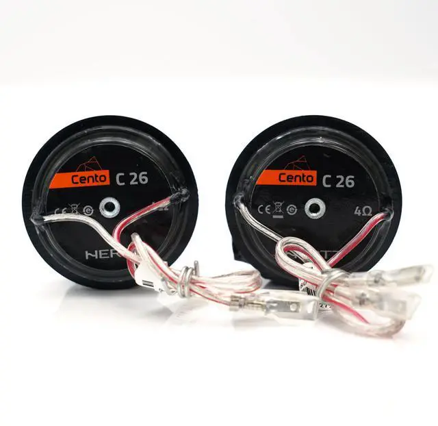 Alt view image 4 of 6 - Cento Series C26 Pair of 1" (26mm) Tweeters with Neodymium Magnets