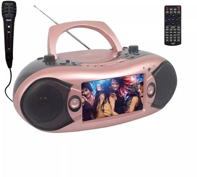 Main image of NDL-287 7" Portable TV & DVD Boombox w/ATSC Tuner, Bluetooth Streaming, CD/DVD Player, AM/FM Radio, USB/SD Playback, AUX & Mic in, AC/DC or Battery