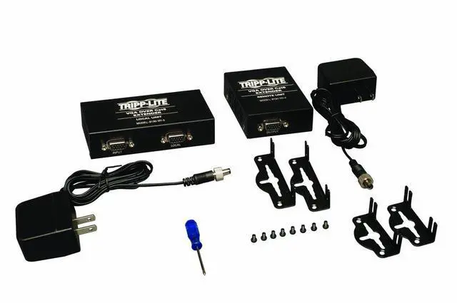 Alt view image 2 of 2 - VGA over Cat5 / Cat6 Extender, Transmitter and Receiver with EDID Copy, 1920x1440 at 60Hz(B130-101-2)