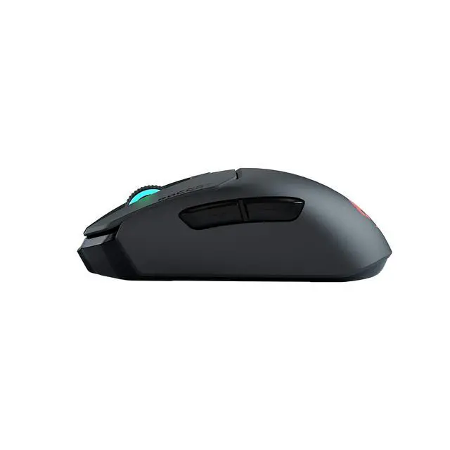 Alt view image 4 of 6 - Kain 200 Wireless PC Gaming Mouse, AIMO RGB Backlit Lighting, Owl-Eye Optical Sensor, Ergonomic Mouse Feel, 5 Side Buttons, Adjustable Up to 16,000 DPI, Up to 50 Hour Battery Life, Black