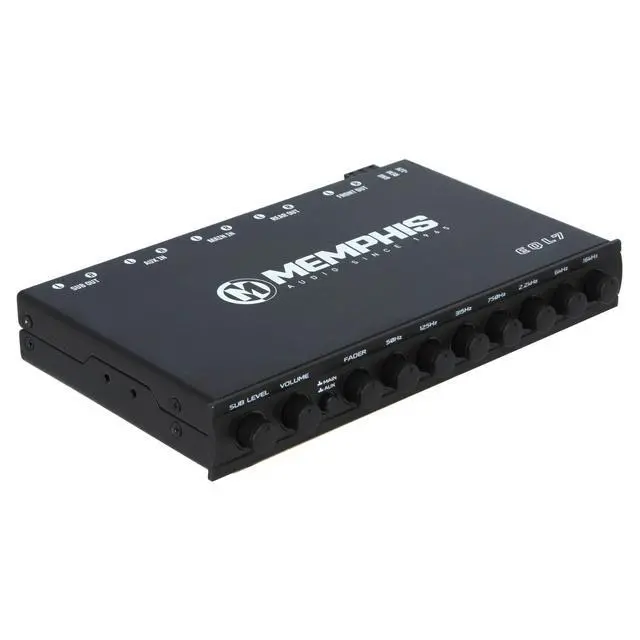 Alt view image 2 of 6 - EQL7 7 Band Graphic EQ | Fine tune highs mids and lows, stereo dash processor control, smooth harsh factory sound, precise tone at your fingertips