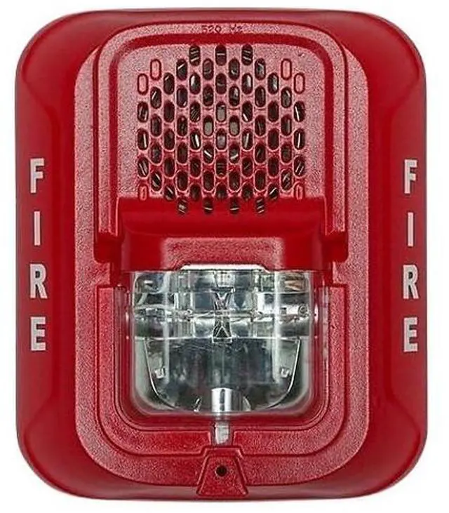 Main image of P2RL-LF L-Series Indoor Selectable Output Low Frequency Sounder Strobe, 2-Wire, Wall Mount, FIRE Marking, Red (Replaces P2RH-LF)