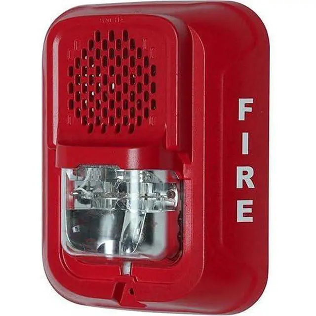 Alt view image 3 of 3 - P2RL-LF L-Series Indoor Selectable Output Low Frequency Sounder Strobe, 2-Wire, Wall Mount, FIRE Marking, Red (Replaces P2RH-LF)