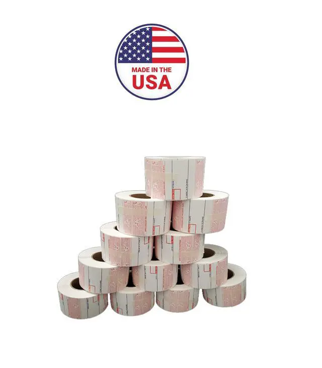 Alt view image 3 of 6 - CAS #8040 Printing Scale Labels | Safe Handling Pricing Labels on Label Rolls | Commercial Label for CAS & Easy Weigh Scales | Strong Adhesive | Made in USA (500 Labels/Roll) (36 Rolls)