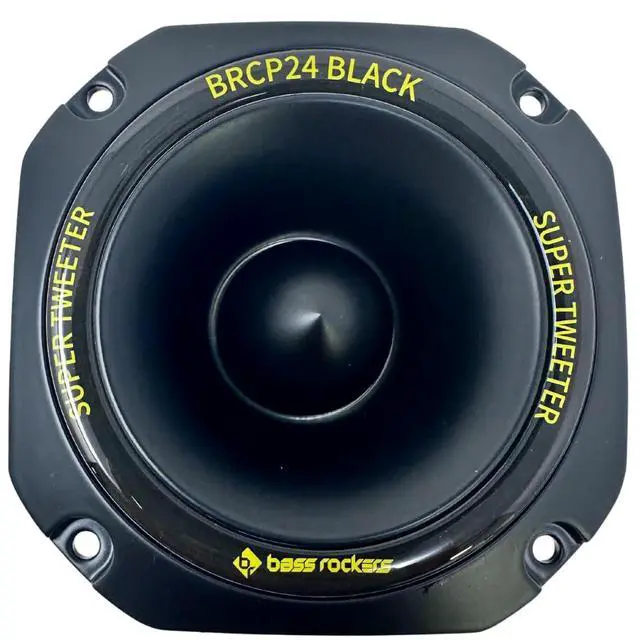 Alt view image 2 of 5 - BRCP24 Black 4" Bullet Tweeter, 400W Peak/200W RMS, 8-Ohm Die-Cast Aluminum Body, High-Output (up to 110 dB), 4kHz-20kHz Frequency Response (Black) (8)