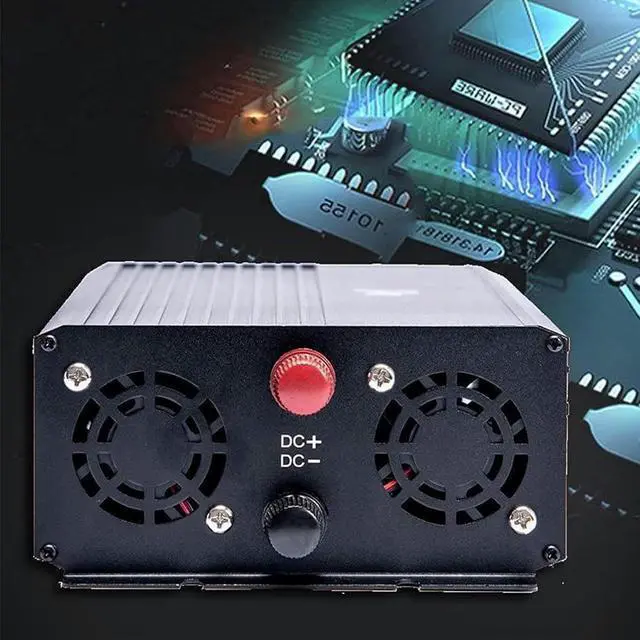 Alt view image 2 of 6 - 4000W Pure Sine Wave Inverter 12V -72V DC to 120V/240V AC Power Inverter with 1 AC Outlets,LCD Display, Car Power Converter for Truck, Home, Vehicles, Boat