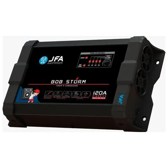Alt view image 3 of 4 - Bob Storm 120A JFA Bivolt Battery Charger Automotive & Residential Power Supply Battery Operated/Battery