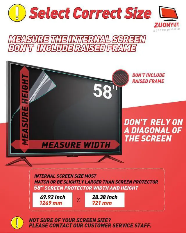 Alt view image 6 of 6 - TV Screen Film Anti Glare Film for 58 Inch,Blue Light Filter 58 Inch TV Glare Stopper, Reduces Screen Reflections and Glare,Anti Glare 58 inch Indoor Outdoor TV Glare Shield
