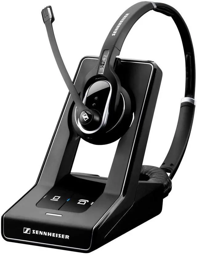 Main image of SD Pro 2 (506008) - Double-Sided Multi Connectivity Wireless Headset for Desk Phone & Softphone/PC Connection, Ultra Noise-Cancelling Microphone (Black)