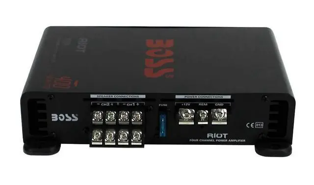 Alt view image 5 of 6 - Boss Audio Riot R1004 400 Watt 4 Channel Car Power Amplifier Amp Mosfet (2 Pack)