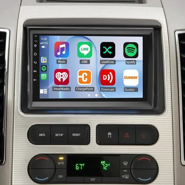 Main image of 7" Android 14 Car Stereo Radio for Ford Mercury Mountaineer 2007-2010 | Touch Screen Car Radio with Carplay Android Auto GPS Navigation Bluetooth WiFi FM RDS SWC AHD Backup Camera