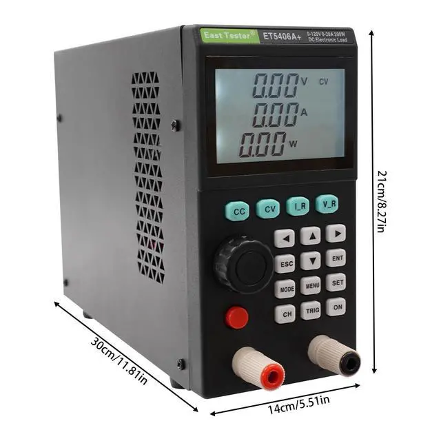 Alt view image 2 of 6 - ET5406A+ Electronic Load Tester Battery Capacity Tester DC Load Testers 0-120v 0-20A Lithium Battery Tester 200W Programmable Battery Capacity Detector in Charger