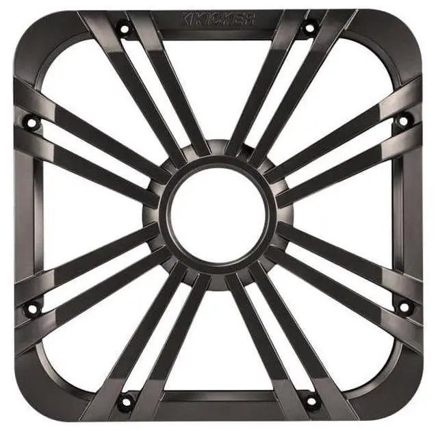 Alt view image 2 of 6 - (2) 11L710GLC 10-inch (25cm) Square Subwoofer Grille for 11S10L7,LED, Charcoal & 41KMLC Remote Bundle