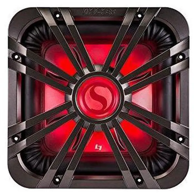 Alt view image 3 of 6 - (2) 11L710GLC 10-inch (25cm) Square Subwoofer Grille for 11S10L7,LED, Charcoal & 41KMLC Remote Bundle
