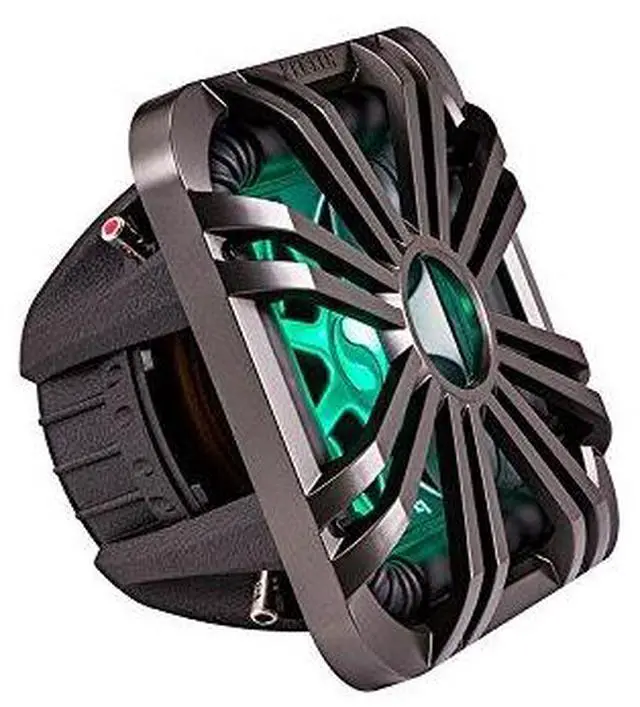 Alt view image 4 of 6 - (2) 11L710GLC 10-inch (25cm) Square Subwoofer Grille for 11S10L7,LED, Charcoal & 41KMLC Remote Bundle