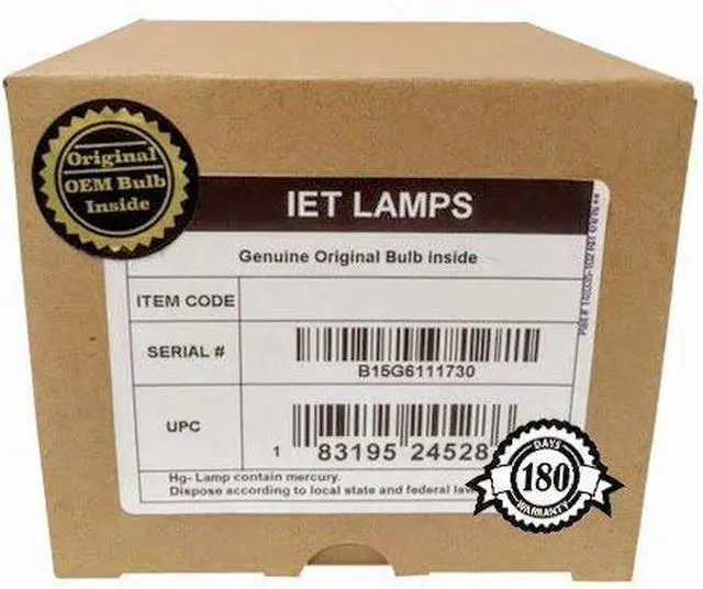 Main image of Genuine OEM Replacement Lamp for Mitsubishi 915B455012 Projector TV (OSRAM Inside)
