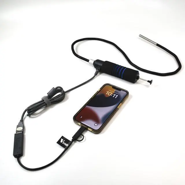 Alt view image 2 of 4 - G-810U BlueEye Grabber Borescope & Retreival Tool with USB Camera, LED Lights, Detachable Magnet Ring, 8mm Diameter Semi-Rigid Probe (G-810U2i (1 Meter Long, U2i Bundle))