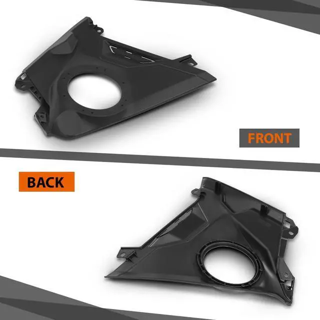 Alt view image 6 of 6 - Door Stereo Front Dash 6.5" Speaker Panels | Compatible with Can-Am Maverick R 2024+ All Models, Can-Am Maverick R Max 2025+ Black