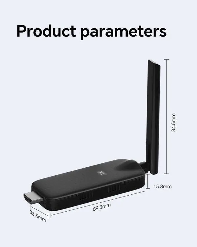 Alt view image 2 of 6 - Wireless, 4 Receiver and Transmitter USB-C Extender Kit, 50m Long-Range, Plug & Play, Dual Antennas, 2.4G/5G, No Lag, Multi-Screen Display, for TV, Projector, Monitor, PC, Laptop, PS4