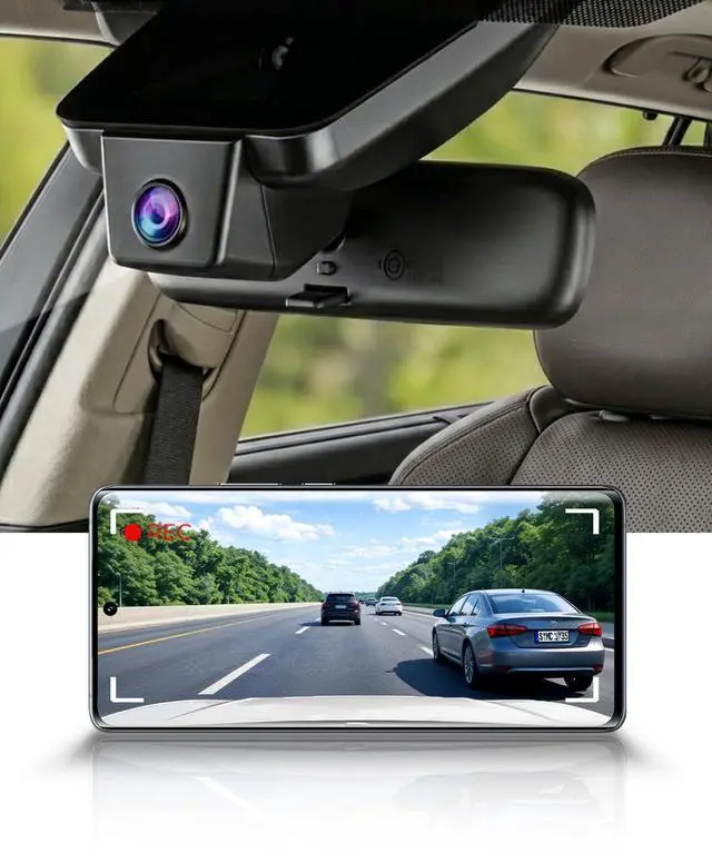 Main image of 4K Dash Cam Suitable for Toyota Sienna 2021-2026 LE Limited XLE Platinum XSE (XL40), Integrated OEM Look, UHD 2160P Video, Loop Recording, WiFi & APP, G-Sensor, Easy to Install, 64GB Card