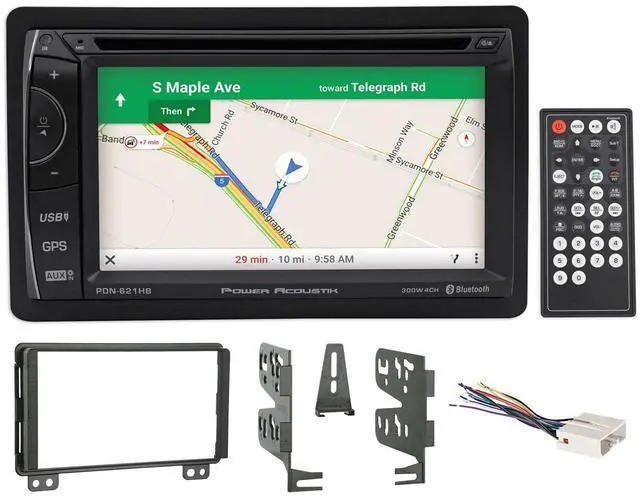 Main image of Bundle: PDN-621HB 6.2" Car Navigation Bluetooth Receiver Bundle with 95-5026 in-Dash 2-DIN Radio Multi-Kit & 70-5520 in-Dash Radio Wiring Harness for 04-2005 Lincoln Aviator (3 Items)