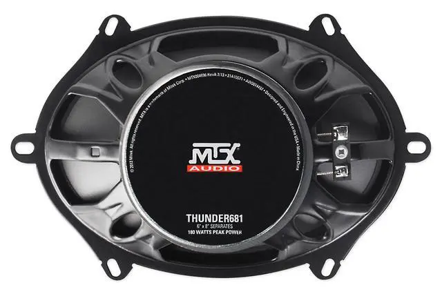 Alt view image 4 of 5 - Pair THUNDER681 5x7 / 6x8 360 Watt Car Stereo Component Speakers