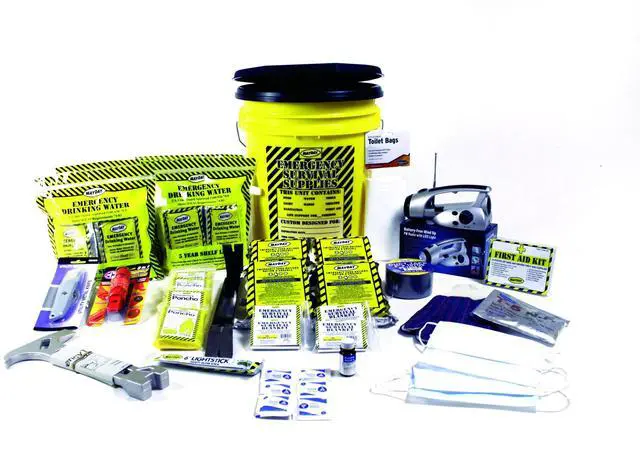 Main image of Deluxe Emergency Kit w/ Honey Bucket - 4 Person - KEX4P